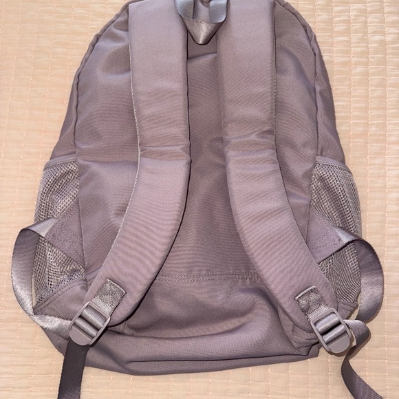 Victoria's Secret PINK Classic Backpack Purple Bookbag Zip Pockets School - Picture 3 of 5